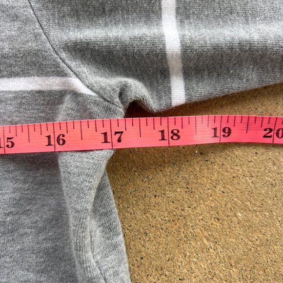 Abercrombie Mens XL Gray Striped Long Sleeve Polo Shirt U3 - Picture 3 of 4